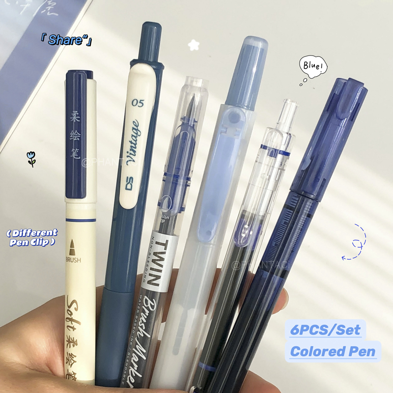 Pentel Pen Energel - Conjunto de 6 Canetas de Caligrafia