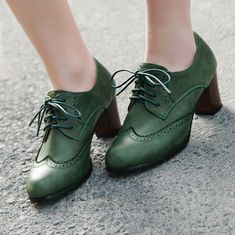 Sapatos mocassins de salto alt - Guipure Lace Panel avaliação e preço