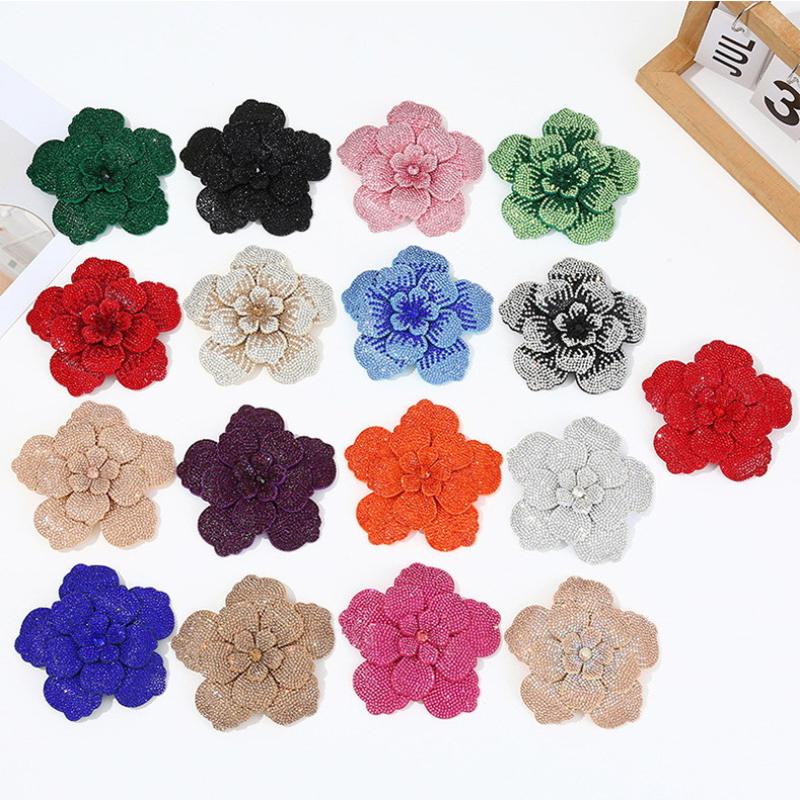 1 peça de aplique de flor de c - Sew On Rhinestone avaliação e preço