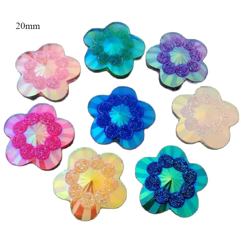 20 peças 20mm ab cor mista em  - Embellishment Glue Craft avaliação e preço