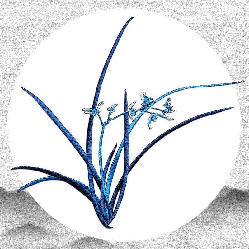 1 peça 20cm x 18cm orquídea bo - Applique Patch Flower avaliação e preço