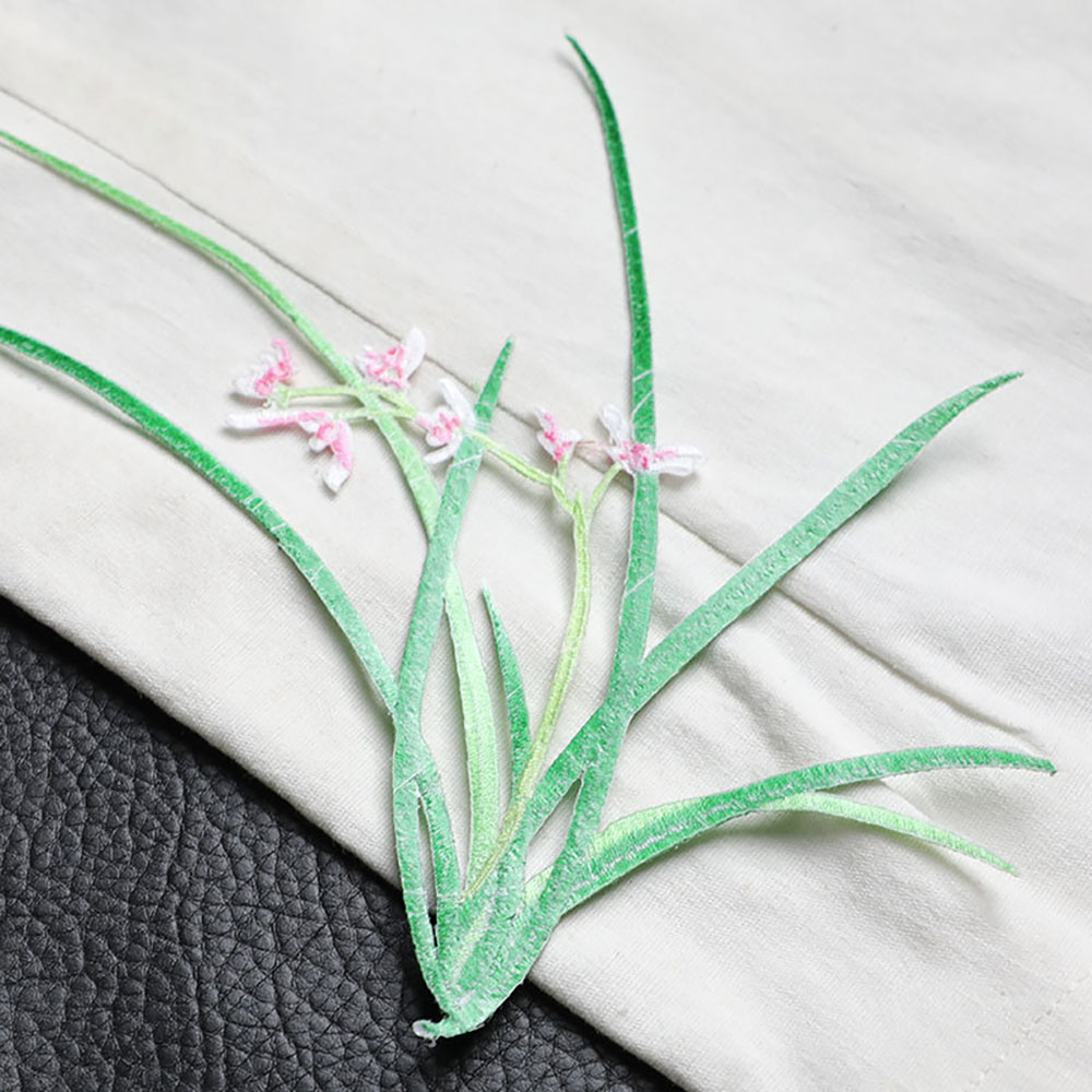 1 peça 20cm x 18cm orquídea bo - Applique Patch Flower avaliação e preço