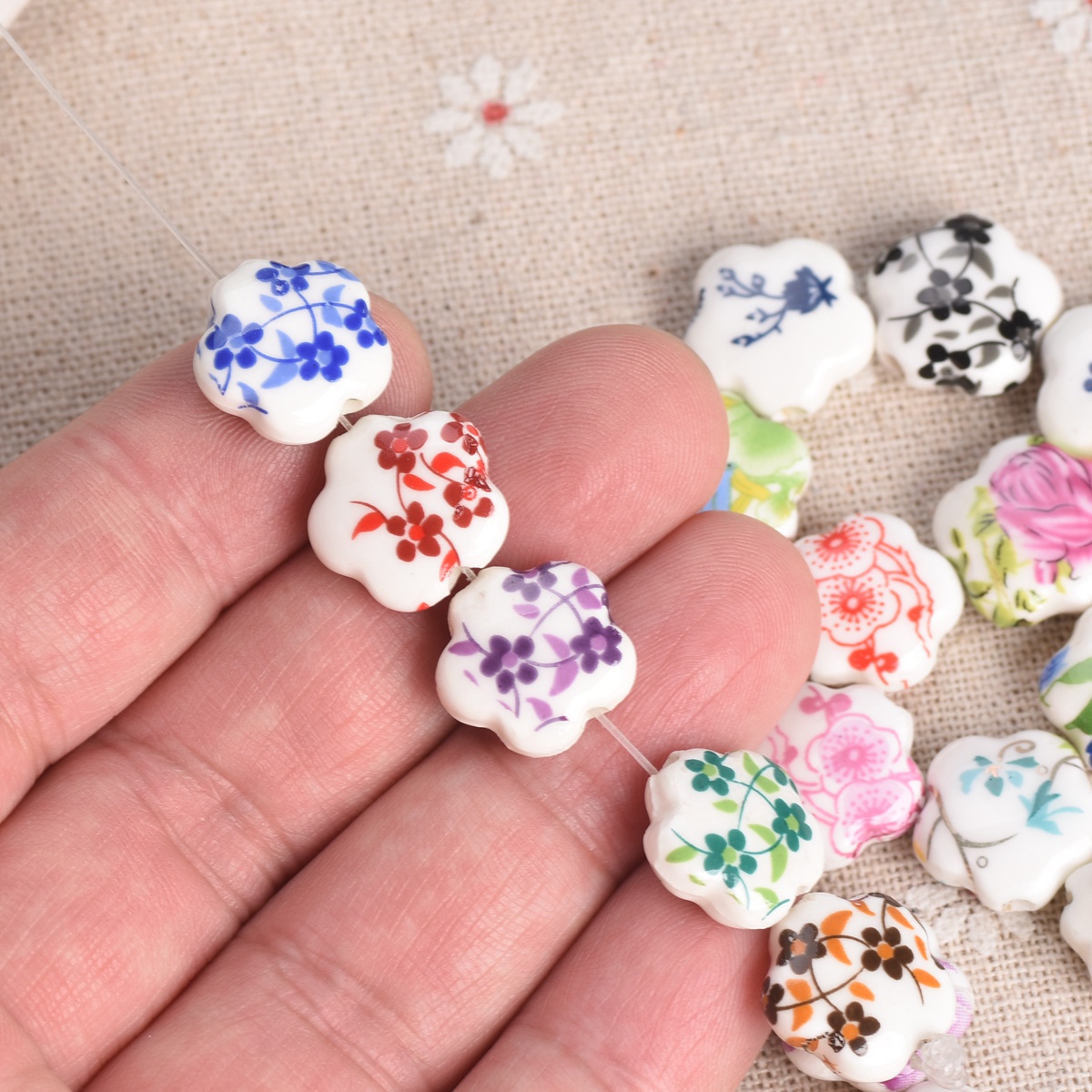 10 peças de contas soltas de c - Embellishment Crafts avaliação e preço