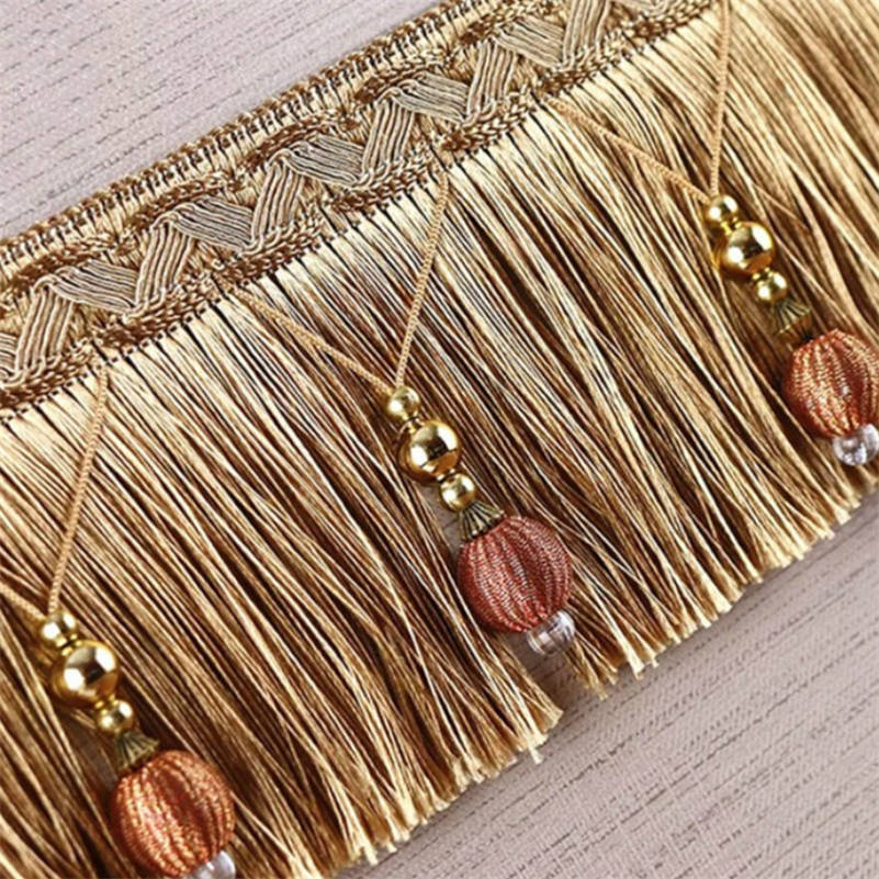 2/4/6 metros cortina borla fri - Beaded Trim Fringe avaliação e preço